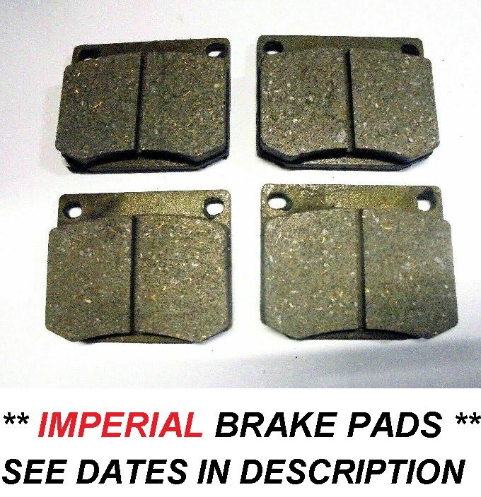 FRONT BRAKE PADS SET (Ford Escort Mk1) (Twin Cam, RS1600 & Mexico) (**1968- Jan 72 Only**)  